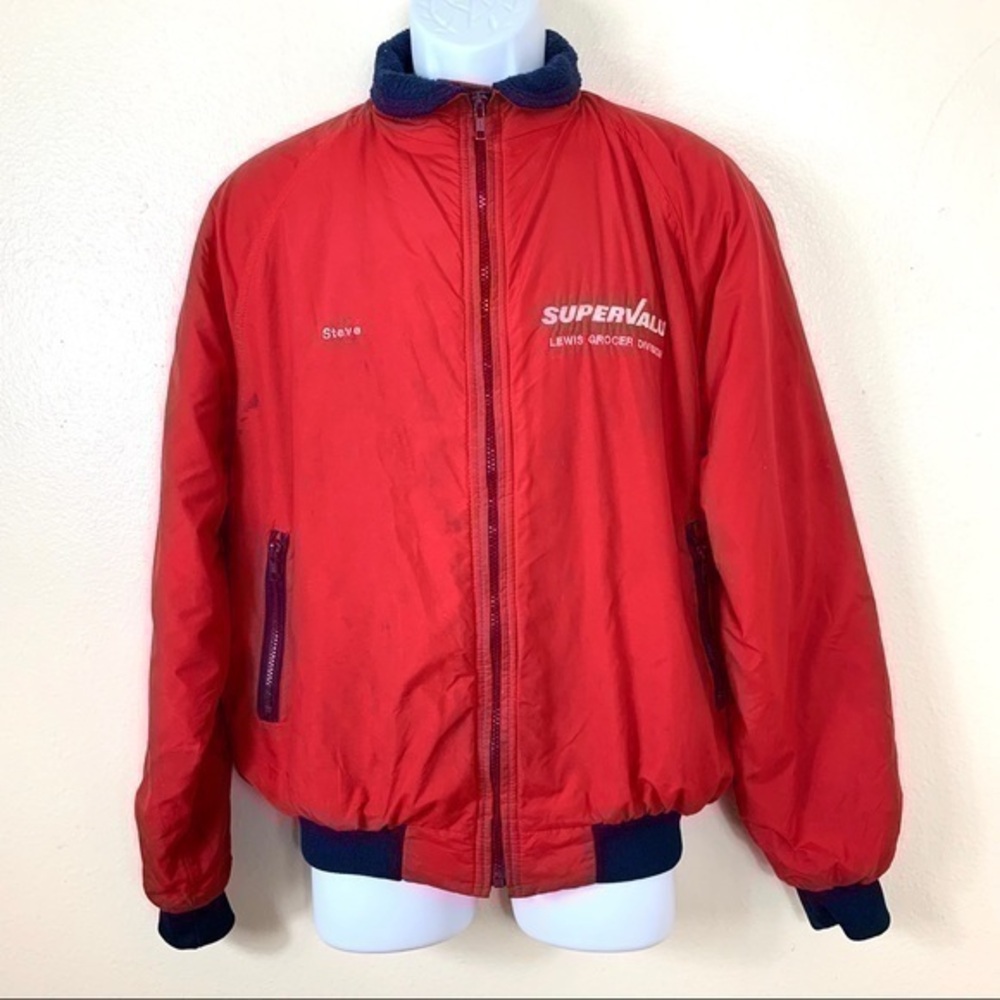 Holloway Men’s Jacket zipper Up Red sz M